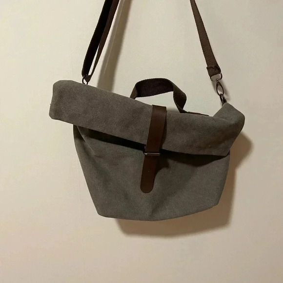 Unique, One of a Kind Canvas Festival Bucket Bag - Picture 2 of 14